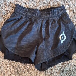 Lululemon x Peloton 2 in 1 athletica style shorts Med